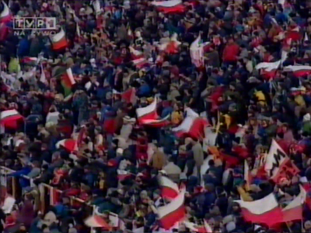 Polscy kibice w Harrachovie (TVP)